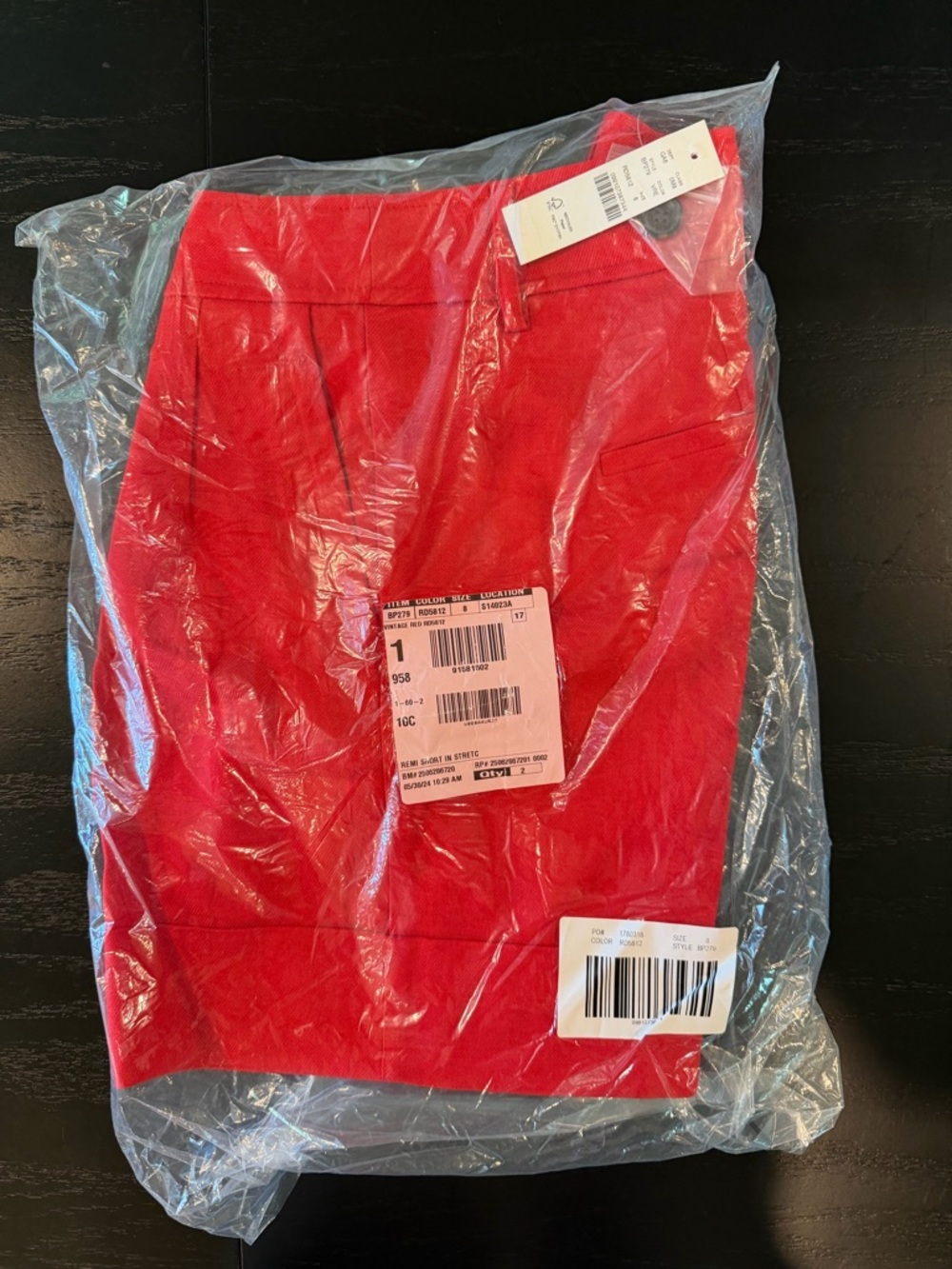 JCrew High Waist Remi short in stretch linen - 8 - Poppy Red NWT